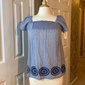 NWT Old Navy Smocked Shirt Size XS